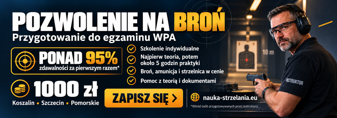 Pozwolenie na broń – szkolenie w Koszalinie